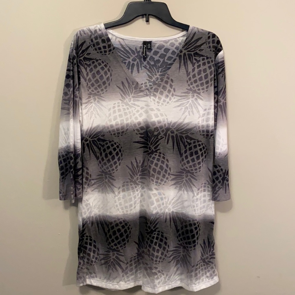 Swimsuit cover up, Medium, black, gray,white.